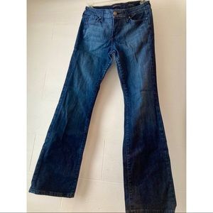 FIDELITY slight boot cut, almost straight leg, dark indigo jeans 31/34